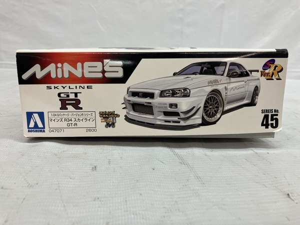 AOSHIMA NO.45 MiNe's R34 SKYLINE GT-R 車系プラモデル 未組み立て 1/24 アオシマ マインズ スカイライン 未使用 C8663930_画像5