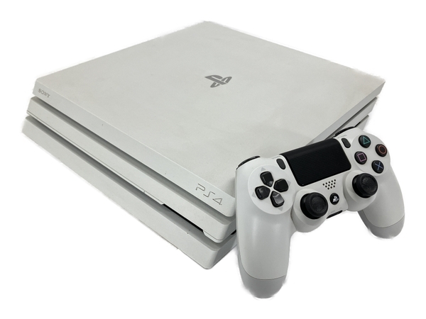 SONY PS4 Pro CUH-7200B 1TB グレイシャー・ホワイト ゲーム機 PlayStation4 ソニー 中古 W8669599_画像1
