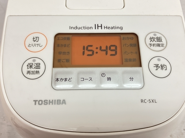 東芝 RC-5XL 炊飯器 IH炊飯ジャー 3合炊き 2019年製 TOSHIBA 中古 C8672845_画像6