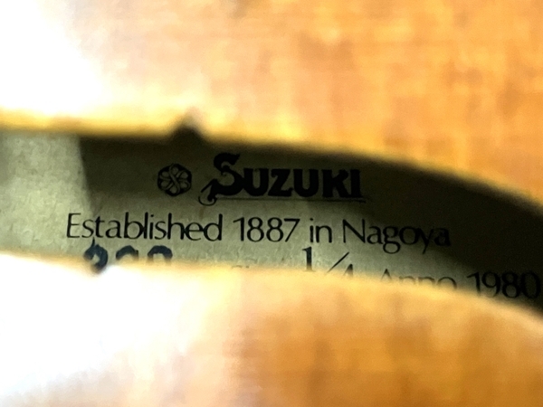 SUZUKI No.330 バイオリン 1/4サイズ スズキ 中古 B8671958の画像10