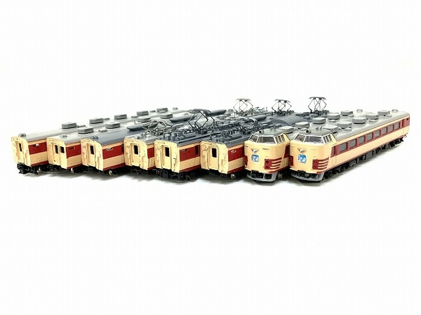 TOMIX 485系 特急電車 旧製品 加工品 8両セット 雷鳥 Nゲージ 鉄道模型 ジャンク O8611432
