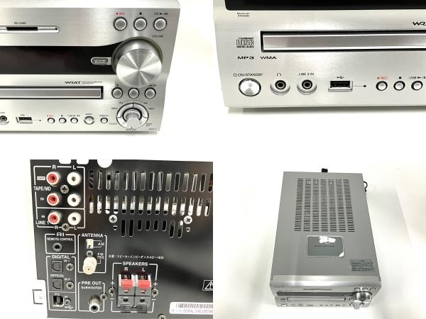 ONKYO オンキョー NFR-7 D-NFR7 ミニコンポ スピーカー セット 2015年製 音響 訳あり B8641172_画像9