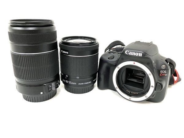 Canon EOS Kiss X7 ダブル ズーム キット 18-55mm 55-250mm カメラ レンズ キャノン 中古 O8659657_画像1