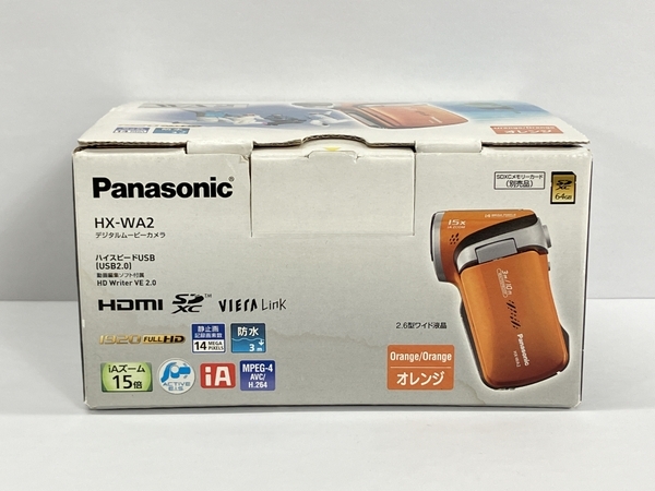 Panasonic パナソニック HX-WA2 デジタル ムービーカメラ オレンジ カメラ 中古 W8652886_画像3