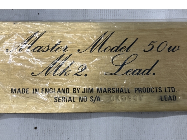 【引取限定】 Marshall マーシャル JMP 2204 Master Model 50w Mk2 Lead 1980年 真空管 ヘッドアンプ 中古 直 Y8622808_画像3