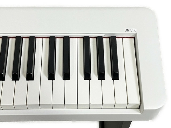 【引取限定】 CASIO カシオ CDP-S110 電子ピアノ 88鍵 ホワイト 2022年製 中古 直 T8656064_画像5