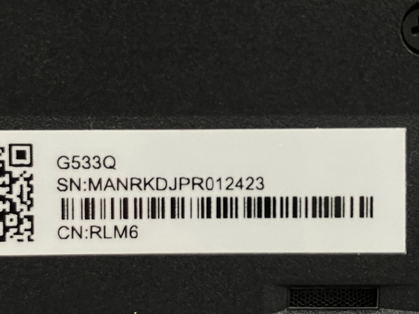 ASUS ROG Strix G533QS_G533QS ノートPC AMD Ryzen 7 5800H 16GB SSD 512GB GeForce RTX 3080 WIN11 15インチ FHD 中古 美品 T8591819_画像9