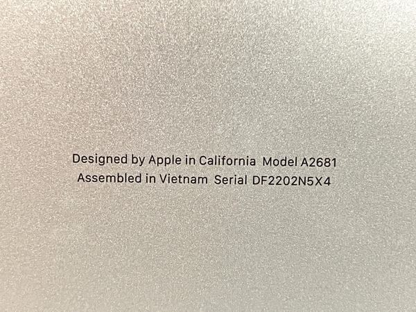 【充放電回数2回】Apple MacBook Air M2 2022 MLY13J/A ノートPC Apple M2 8GB SSD 251GB Sonoma 中古 美品 T8656557_画像9