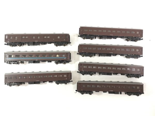 KATO,MODEMO マニ36,オロ36,オハ35,オハフ33 旧型客車 7両セット Nゲージ 鉄道模型 中古 N8618939_画像6