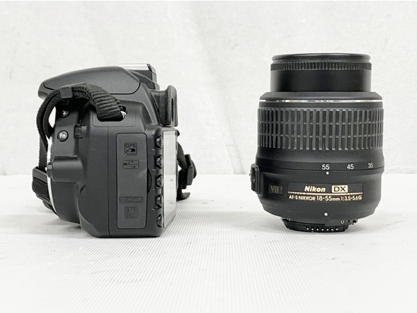NIKON D3100 レンズキット AF-S DX NIKKOR 18-55mm F3.5-5.6 G VR デジタル一眼レフカメラ ボディ レンズ 中古 訳有S8684838_画像3