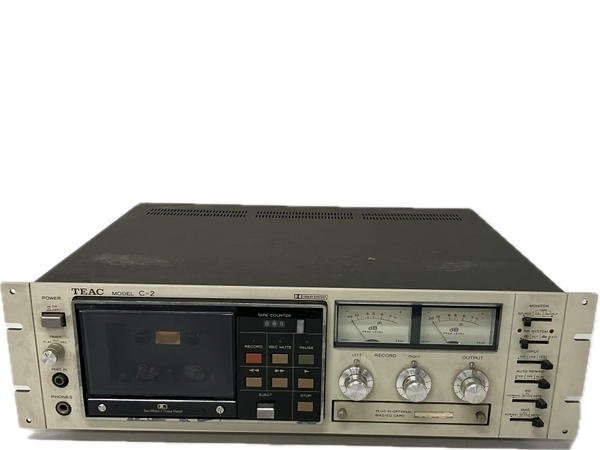 TEAC ティアック C-2 カセットデッキ 音響機材 オーディオ ジャンク S8661057_画像2