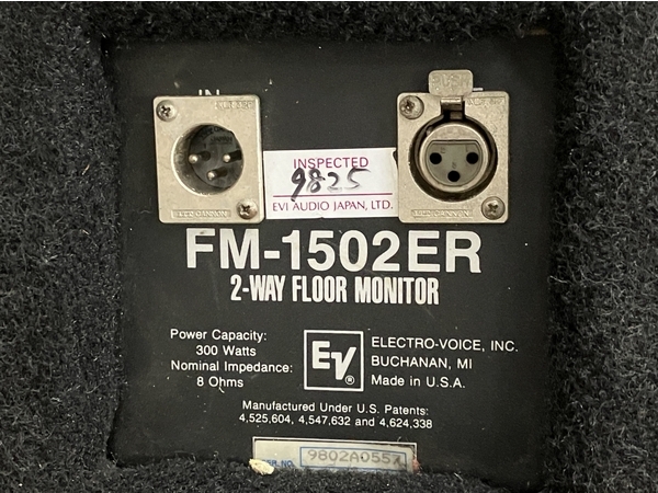 【引取限定】Electro-Voice エレクトロボイス EV FM-1502ER モニタースピーカー ペア PA機材 音響機器 中古 直 M8641825_画像10