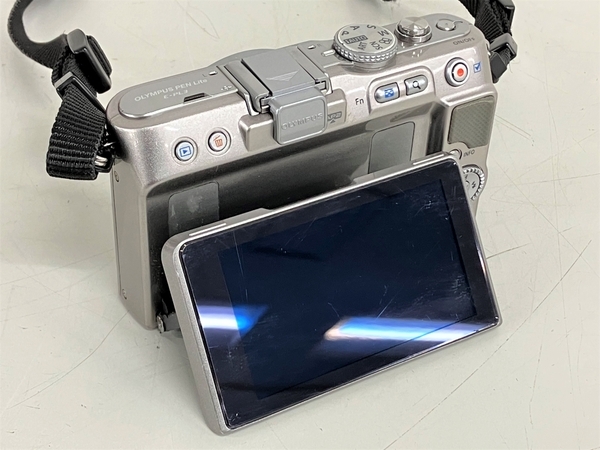 OLYMPUS PEN Lite E-PL3 カメラ ボディ FL-LM1 HAKUBA PIX GEAR カメラジャケット フラッシュ付き 中古 K8691185_画像4