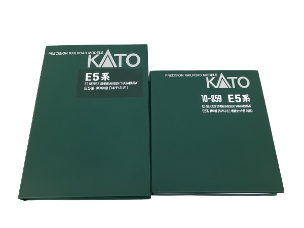 KATO 10-858 10-859 E5系 新幹線 はやぶさ 基本増結 10両 セット Nゲージ 鉄道模型 中古 美品 M8693269_画像1