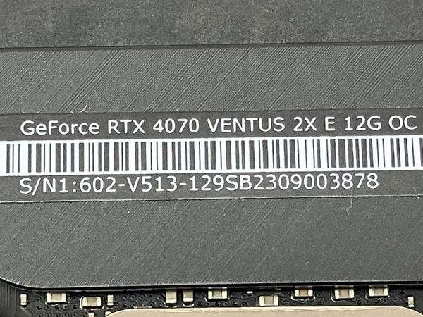 MSI GeForce RTX 4070 VENTUS 2X E 12G OC グラフィックボード 12GB GDDR6X グラボ ジャンク C8684391_画像10