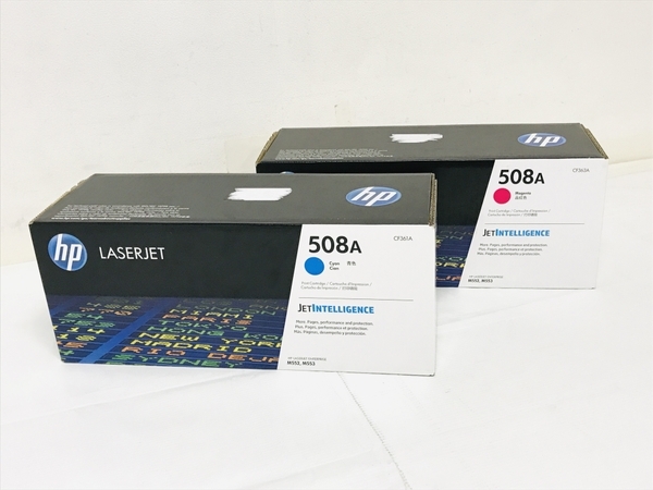 HP 508A トナー カートリッジ 2色 セット 未開封 未使用 F8657352_画像1