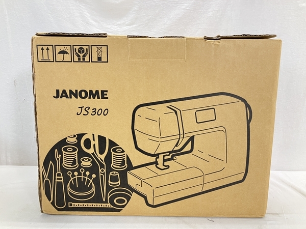 JANOME JS300 MODEL808 ジャノメ コンピューターミシン ワイドテーブル付 家電 未使用 W8693425_画像2