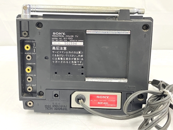 SONY 6型トリニトロンカラーテレビ KV-6X2 年レトロテレビ 1984年製 ジャンク T8691859の画像6