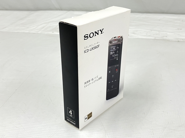 SONY ICD-UX560F ステレオ IC レコーダー 高感度 低ノイズ ゴールド 中古 美品 T8688195の画像8