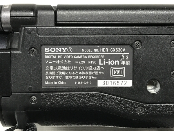 SONY HDR-CX630V HANDYCAM デジタル ビデオ カメラ 2013年製 撮影 趣味 中古 F8675049_画像9