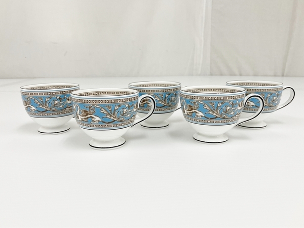 Wedgwood Florentine Turquoise セット ウェッジウッド フロレンティーンターコイズ 5客セット 食器 中古 良好 O7839875_画像4