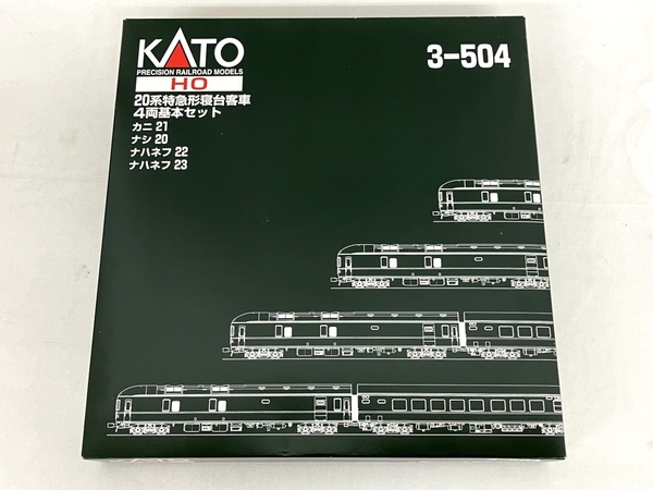 KATO 3-504 20系特急形寝台客車 4両基本セット 鉄道模型 HOゲージ ジャンク T8659111の画像5