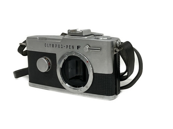 OLYMPUS OLYMPUS-PEN F ボディ G.Zuiko Auto-S 40mm 1:1.4 フィルムカメラ レンズ ジャンク S8662155_画像1