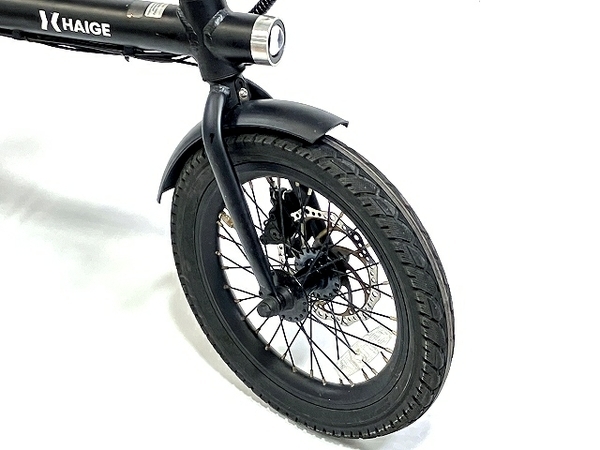 【動作保証】HAIGE ハイガー 7段速 電動アシスト自転車 折畳み 16インチ 中古 訳有 楽 T8695034_画像3