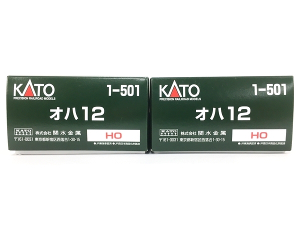 KATO 1-501 オハ 12 鉄道模型 HOゲージ 2両セット カトー 中古 良好 Y8685005_画像3