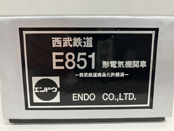 【動作保証】エンドウ 西武鉄道 E851 電気機関車 HOゲージ 鉄道模型 銀箱 黒ラベル 中古 美品 S8692238_画像10