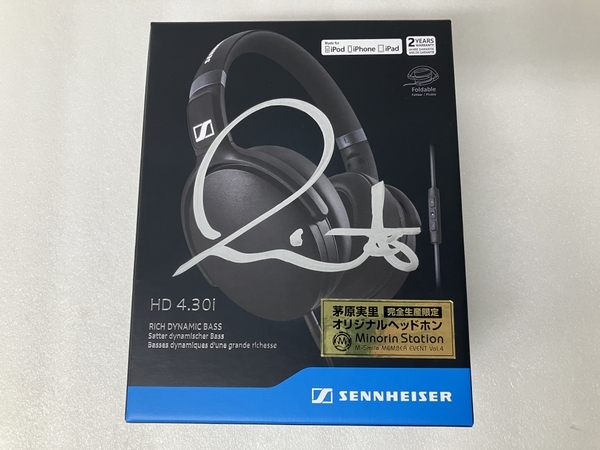 SENNHEISER × 茅原実里 完全受注生産 オリジナルヘッドホン Minorin Station HD 4.30i 音響機材 オーディオ 中古 美品 S8698708の画像2