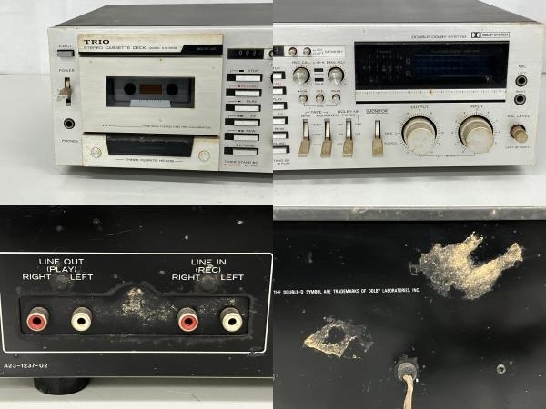 TRIO トリオ KX-1000 ステレオ カセットデッキ 音響機器 ジャンク K8692589の画像9