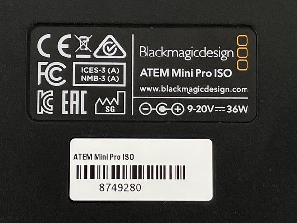 Blackmagic Design ブラックマジック デザイン ATEM Mini Pro ISO ライブプロダクションスイッチャー 音響機材 中古 良好 K8703376_画像8
