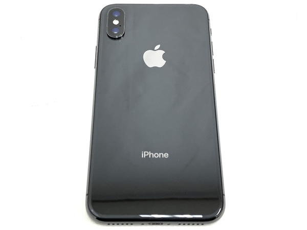 【動作保証】Apple iPhone X MQC12J/A 256GB SIMロック有 スマートフォン スマホ 携帯電話 中古 良好 M8624697の画像1