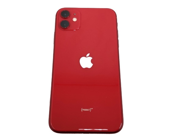 【動作保証】Apple iPhone 11 MWLV2J/A 64GB SIMフリー (PRODUCT)RED スマートフォン スマホ 携帯電話 ジャンク M8483023_画像1