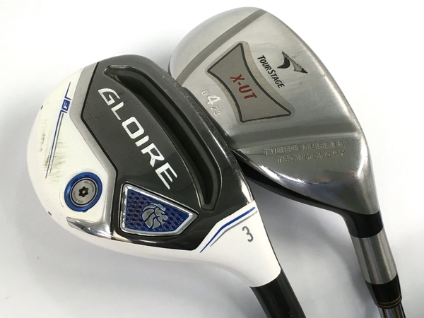 TaylorMade GLOIRE F U3 19° BRIDGESTONE TOUR STAGE X-UT U4 23° 2本セット 中古 Y8666858_画像1