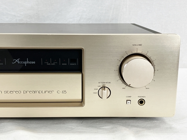 【動作保証】Accuphase C-275 AD-275 フォノイコライザーユニット付き プリアンプ RC-10 リモコン アキュフェーズ 良好 W8629344_画像5