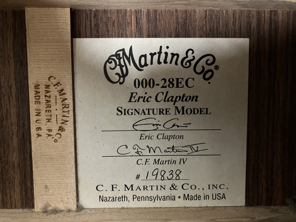 【動作保証】 Martin 000-28EC Eric Clapton Signature アコースティック ギター 2012年製 エリック クラプトン マーティン 中古 S8524914の画像9