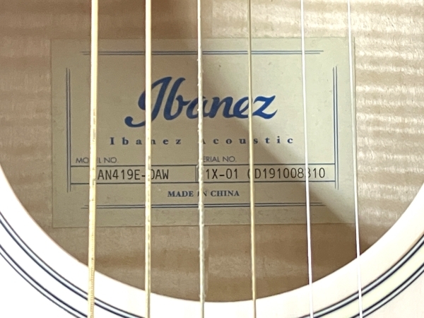 【動作保証】Ibanez AN419E-OAW エレアコ ギター ケース付き 楽器 中古 S8643777の画像6