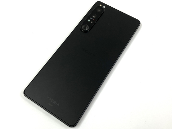 【動作保証】 SONY XPERIA 1 IV スマートフォン 携帯電話 256GB 6.5インチ ブラック Android au KDDI SIMロック解除済 中古 良好 T8469565_画像1
