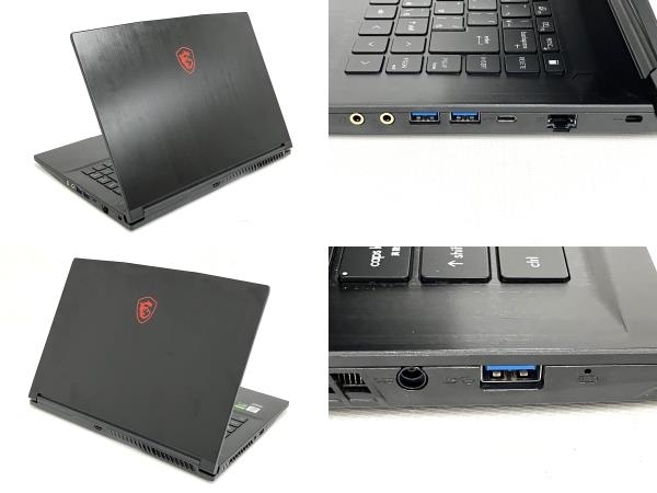 【動作保証】MSI GF63 Thin 10SC ノートパソコン 15.6インチ i5-10500H 8GB SSD 512GB GTX 1650 Win11 中古 M8600251_画像4