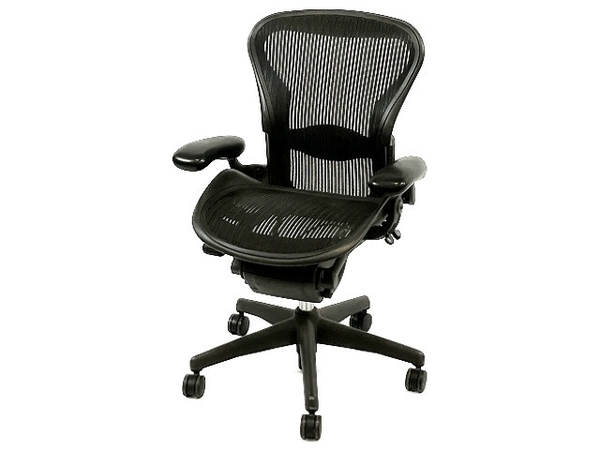 【動作保証】 Herman Miller ハーマンミラー Aeron Chair アーロンチェア オフィスチェア ゲーミングチェア 家具 椅子 中古 楽 T8705997の画像1