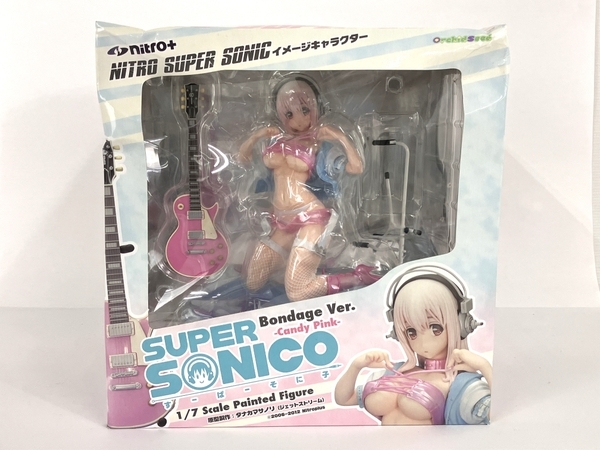  Super Sonico Bondage Ver. Candy pink 1/7 scale figure hobby used Y8629764