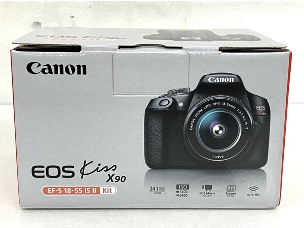 【動作保証】Canon EOS Kiss X90 EF-S 18-55mm f3.5-5.6 IS II デジタル一眼レフカメラ レンズキット ブラック 中古 良好 T8690637_画像3