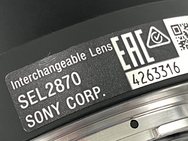 【動作保証】SONY SEL2870 FE 28-70mm F3.5-5.6 OSS 標準ズーム ソニー カメラ レンズ 中古 Y8696318_画像3