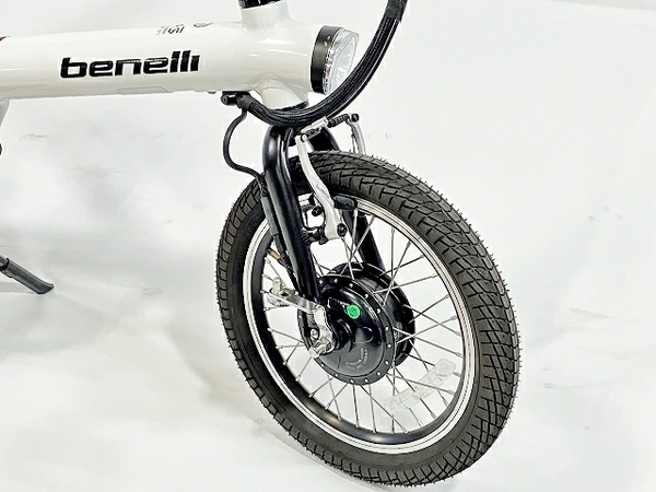 【引取限定】【動作保証】 Benelli mini Fold16 DIRT 電動 アシスト 自転車 3段 折り畳み 中古 良好 直 T8101894の画像3