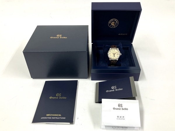 グランドセイコー GMT SBGM021 / 9S66-00A0 自動巻き アイボリー文字盤 革ベルト メンズ 腕時計 SEIKO GS ウォッチ 中古 T8615934_画像2