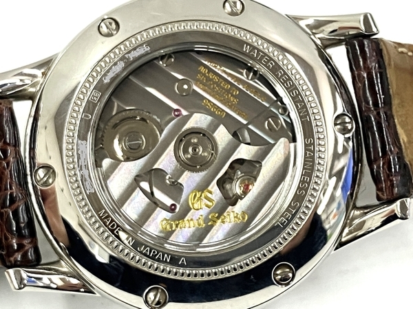 グランドセイコー GMT SBGM021 / 9S66-00A0 自動巻き アイボリー文字盤 革ベルト メンズ 腕時計 SEIKO GS ウォッチ 中古 T8615934_画像6
