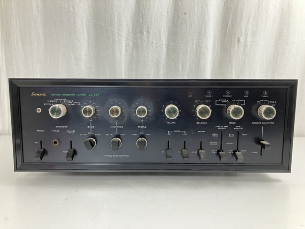 【動作保証】SANSUI サンスイ AU-999 プリメインアンプ オーディオ 音響 機器 山水 ジャンク W8708959_画像2