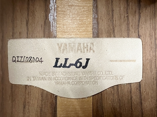 【動作保証】YAMAHA LL-6J ヤマハ ジャンボサイズ アコースティックギター 中古 訳有W8705961の画像10
